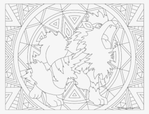 Adult Pokemon Coloring Page Arcanine - Pokemon Coloring Pages For Adults #2250358
