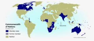 Map By Evan Centanni, Modified From Public Domain Blank - Commonwealth Paesi #2250380