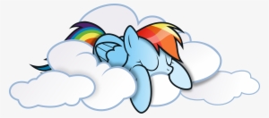 Rainbow Dash On Cloud Little Pony Friendship Is Magic - Rainbowdash Poster #2251570