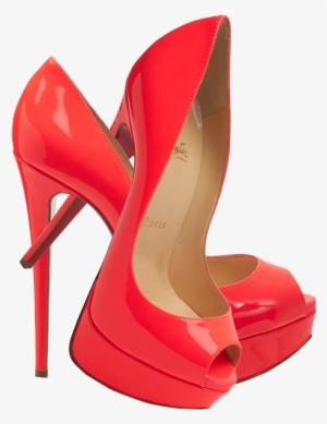 Christian Louboutin Flourescent Pink Lady Pumps Png - Louboutin Red Png #2251821