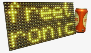 Yellow Led Dot Matrix Display Panel - Yellow Led Dot Matrix Display Panel 32x16 (512 Leds) #2252894