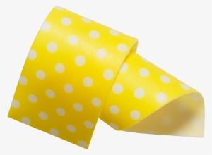 Almond And Sugar Collars Yellow 40mm - Polka Dot #2253338
