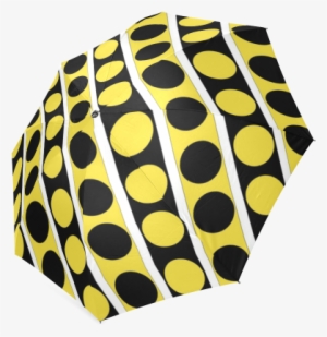 Black, White, Yellow Stripes And Circles By Celeste@khoncepts - Polka Dot #2253379