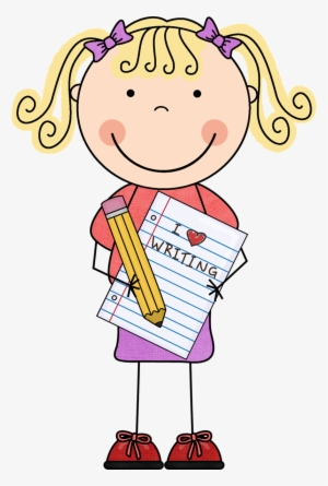Clarke, Ginger - Clip Art Girl Writing #2255031