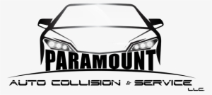 Paramount Auto Collision & Service Stencil Logo - Car Service #2257689