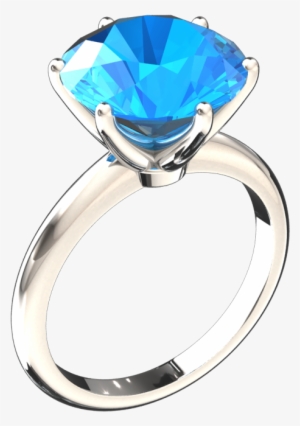 50 Carat Blue Topaz Solitaire 14k Gold Ring Style - Ruby Solitaire Ring #2257995