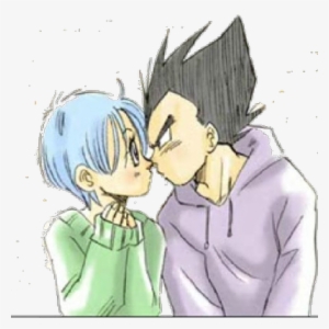 Image Royalty Free Library Bardock Drawing Bulma - Vegeta Y Bulma Para ...