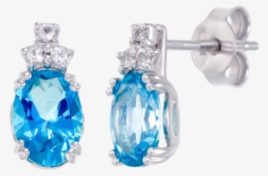 Gorgeous Cluster Earrings With Passion Topaz And Natural - Earrings #2258347