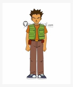 Pokemon Trainer Brock Green Vest Cosplay Costume1 - Pokemon Season 1 Indigo League Complete Collection #2258655