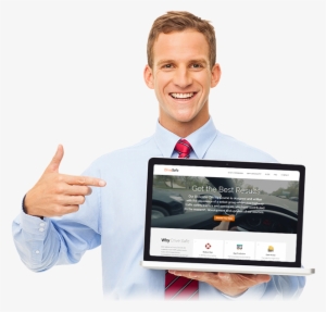 Great Benefits With Drivesafe - Man Using Laptop Png #2258765
