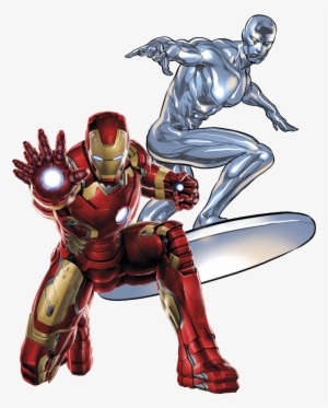 Gemr On Twitter - Iron Man And Silver Surfer #2258920