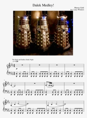 Dalek Medley Sheet Music Composed By Murray Gold 1 - Dark And Endless Dalek Night Piano Sheet Music #2259091