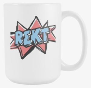 Rekt Graphics Printed 15 Oz White Mug - Vector Graphics #2259315