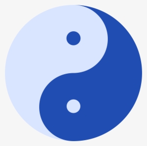 Blue Ying And Yang Icons Png - Yin And Yang Blue #2260689