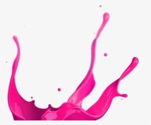 Salpicadura De Pintura Pie De Página Morado - Pink Paint Splash Png #2261257