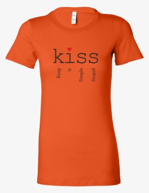 Womens Shirt Kiss T-shirt Buy Now - Life Is Good #2261521