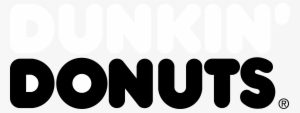 Dunkin' Donuts Logo Black And White - Dunkin Donuts Logo #2262480
