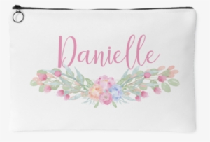 Watercolor Floral Spray Accessory Bag - Watercolor Painting #2264036