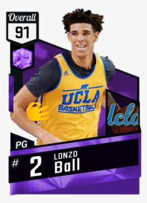 Lonzo Ball Png - Lonzo Ball Myteam Card #2264545