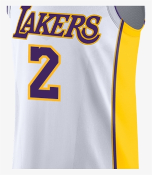 Los Angeles Lakers Lonzo Ball Authentic Association - La Lakers White Jersey #2264907