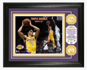 Los Angeles Lakers Lonzo Ball Triple Double Coin Photo #2265002