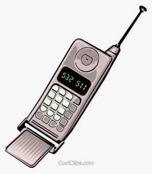 Cellular Phone Royalty Free Vector Clip Art Illustration - Premier Portable #2265645