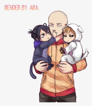 Anime, Saitama, And Genos Image - Saitama With Genos And Sonic Backpack By Onepiece13 #2265989