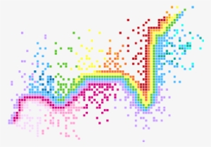 Jpg Freeuse Library Wall Decals Stickaz - Pixel Art Splash #2267061