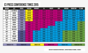 Check Out The E3 Schedule Below To Keep Up To Date - E3 2016 Schedule Reddit #2267309
