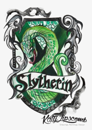 Slytherin Png Hd Photo - Harry Potter Drawing House Crests #2269415