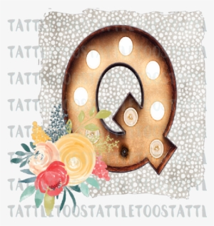 Marqueefloralletter Q - Circle #2269586