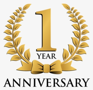 1 Year Celebration Png - 1st Year Anniversary Logo #2271025