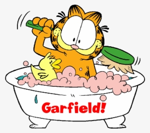 Garfield All Paws Pet Wash - Garfield Taking A Bath #2271280