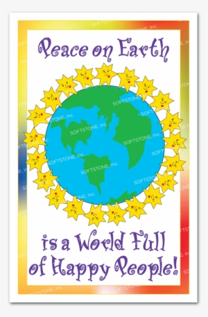 Peace On Earth Is A World Full Of Happy People - Set Of 8 Theme Posters From The Voices Of Cj Program #2272098