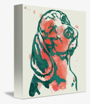 Dog Stylised Pop Modern Etching Art Portrait By Kim - Portrait #2273394
