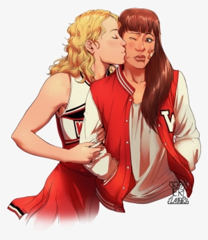 Quinn Fabray X Badass Rachel Commission By Afterlaughter - Rachel Berry Fan Art #2274090