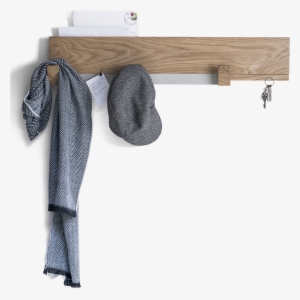 Entryway Wall Rack White Oak Wood - Oak #2274816