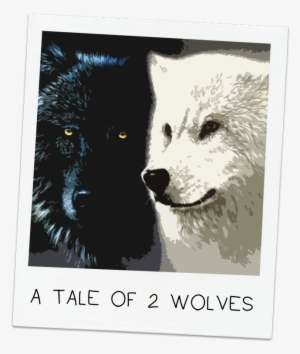 A Tale Of Two Wolves - Two Wolves Black White #2275370