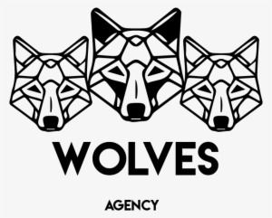 Wolves - 'geo Animal' Glass Earring Studs #2275386