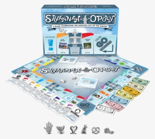 Savannah-opoly A Georgia Themed Monopoly Game New & - St Augustine Monopoly #2275533