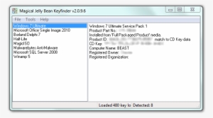 Install Open And Get Keys Of Your Softwares - Magical Jelly Bean Keyfinder #2277002