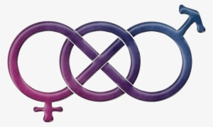Bisexual Pride Gender Knot In Pride Flag Colors - Bisexual Gender Symbol #2277075