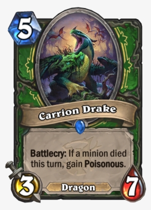 Carrion Drake Is One Of Several New Cards That Might - Carrion Drake Hearthstone #2277305
