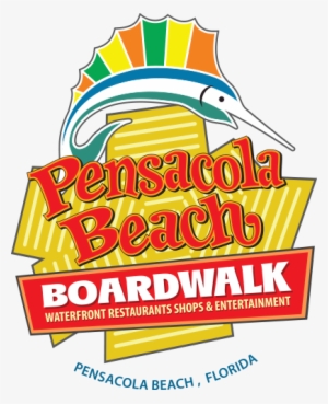 Pensacola Beach Boardwalk On Penacola Beach Florida - Pensacola Beach Logo #2277923