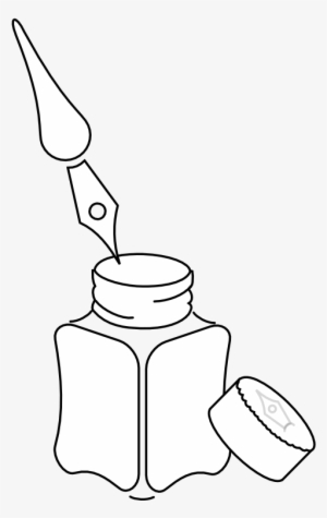 Rocket Tinta Y Pluma Tinta Black White Line Art 555px - Illustration #2278020