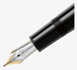 Pluma Fuente Png - Montblanc Meisterstuck Black Fountain Pen #2278223