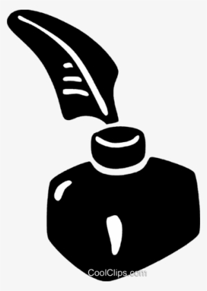 Pluma Pluma En Un Tintero Libres De Derechos Ilustraciones - Black Objects Clipart #2278347