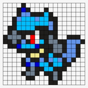 447 Riolu Perler Bead Pattern / Bead Sprite - Pokemon Pixel Art Riolu ...