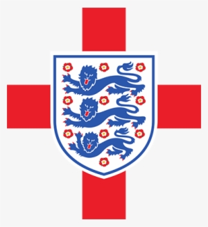St George Flag And England Badge Sticker - England Three Lions Badge #2279631