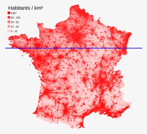 Médiane Géographique Et Densité De Population En France #2280323
